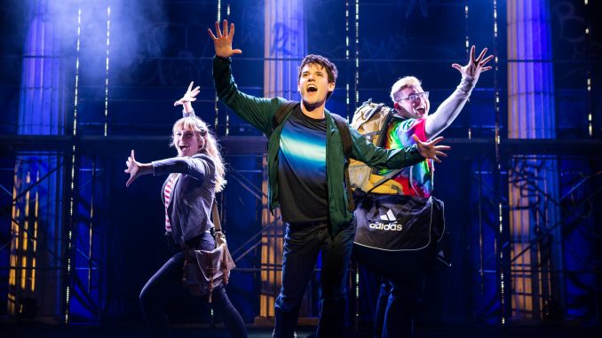 Photo: Jeremy Daniel Annabeth, Percy, and Grover sing
